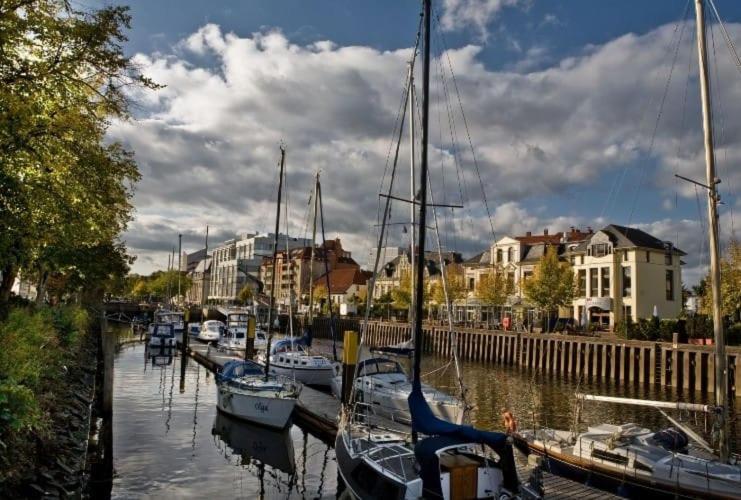 Hafenperle Ferienwohnung Am Alten Stadthafen In Oldenburg - Zentrale City Lage Экстерьер фото